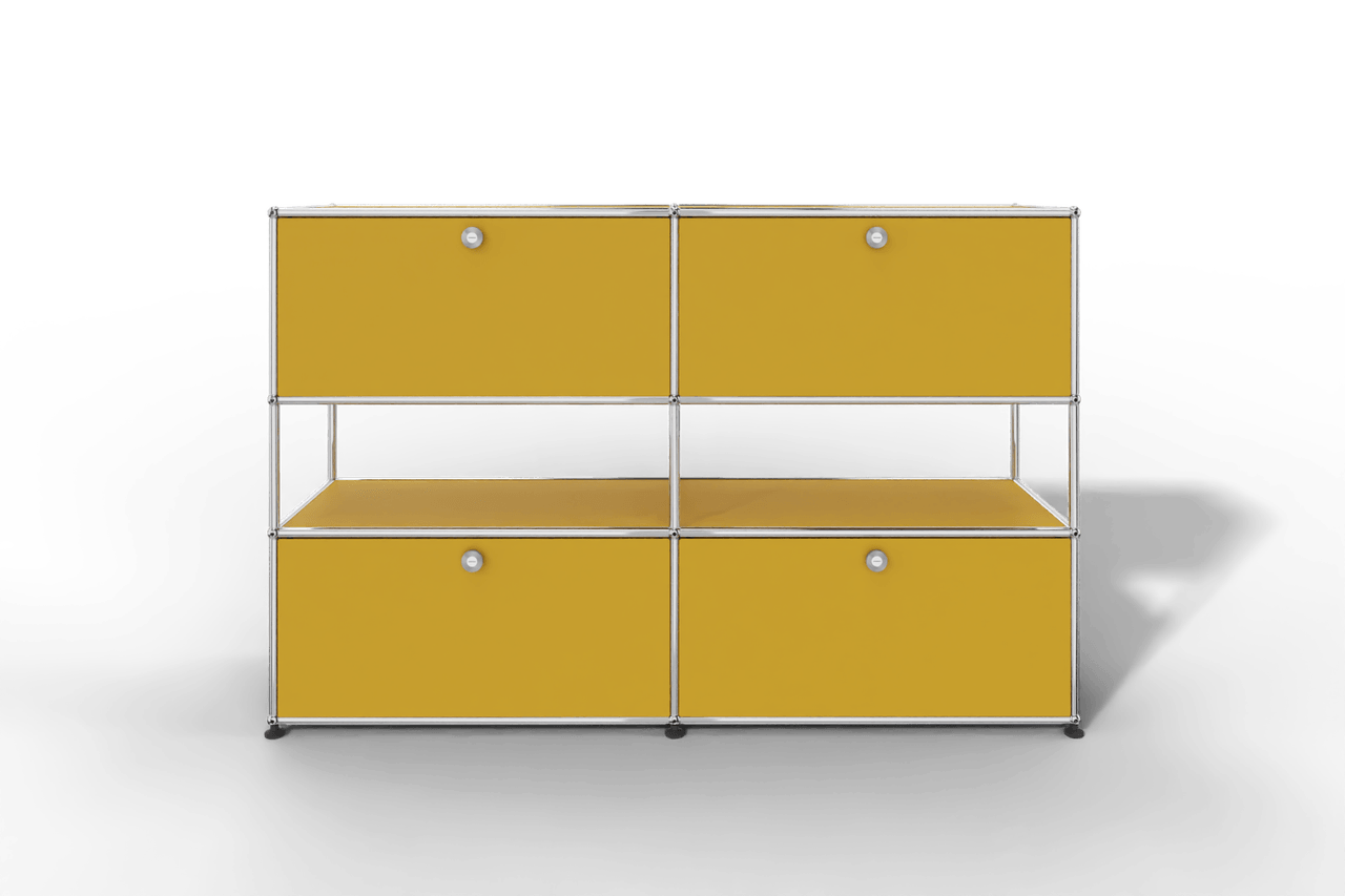 USM Haller Highboard mit 4 Klapptüren und offener Ebene Produktbild