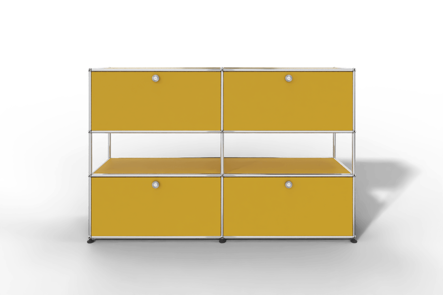 USM Haller Highboard mit 4 Klapptüren und offener Ebene Produktbild