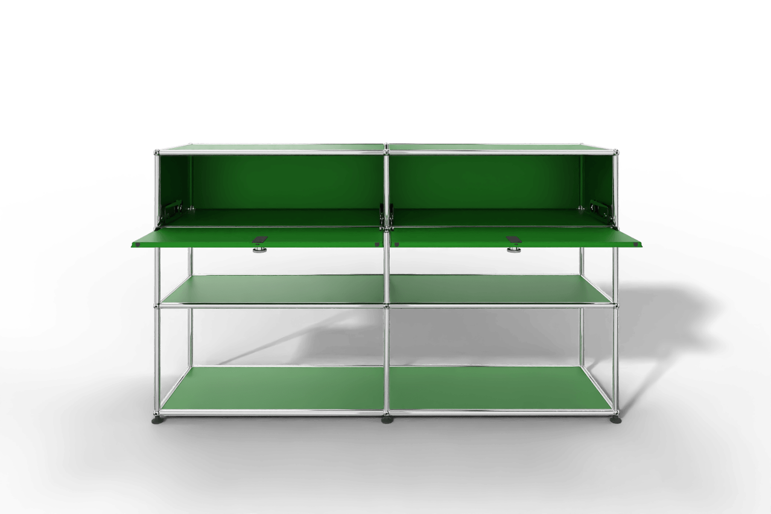 USM Haller Highboard mit 2 Klapptüren und 2 offenen Ebenen Produktbild