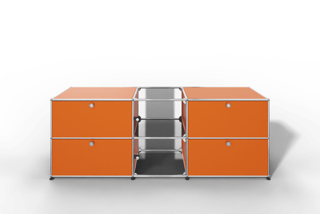 USM Haller Sideboard mit Vitrinen-Element