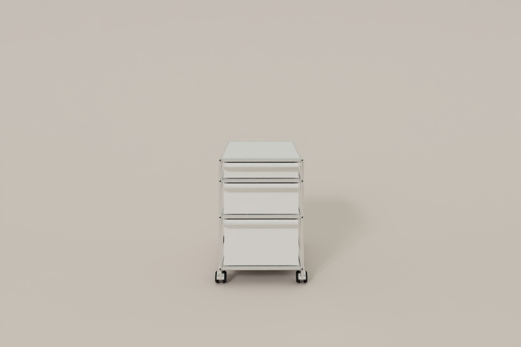 USM Haller Rollcontainer mit 3 Schüben, in 14 Farben konfigurierbar