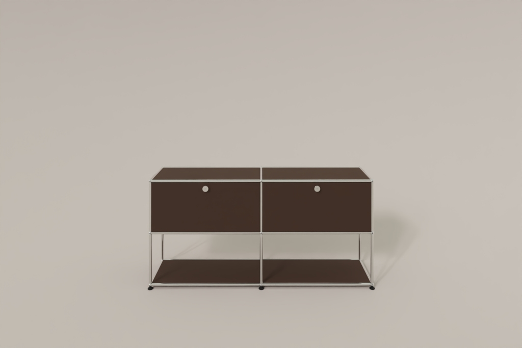 USM Haller Sideboard, 2 Klapptüren, untere Ebene offen Produktbild