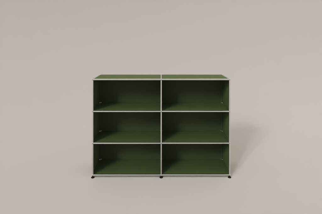 USM Haller Highboard mit 6 offenen Fächern in 14 Farben Produktbild