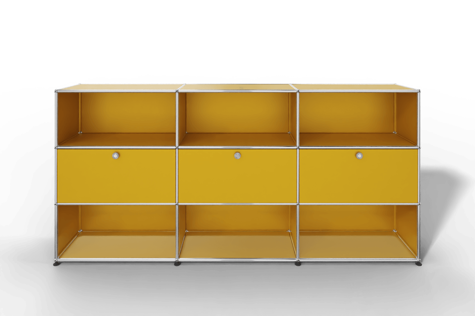USM Haller Highboard mit 3 Klapptüren und 6 offenen Fächern Produktbild
