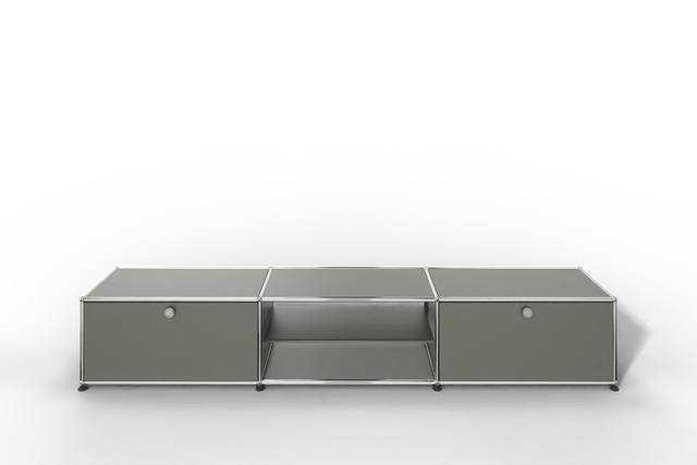 USM Haller TV-Lowboard mit offenem Mittelteil