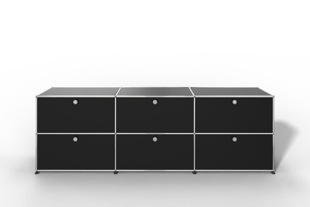 USM Haller Sideboard, mit 6 Klapptüren, von Paul Schärer & Fritz Haller