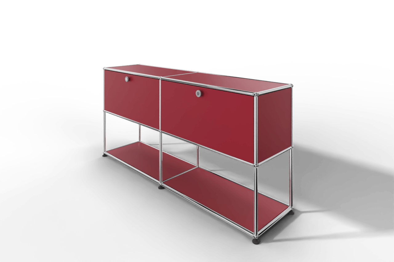 USM Haller Sideboard, 2 Klapptüren, untere Ebene offen Produktbild