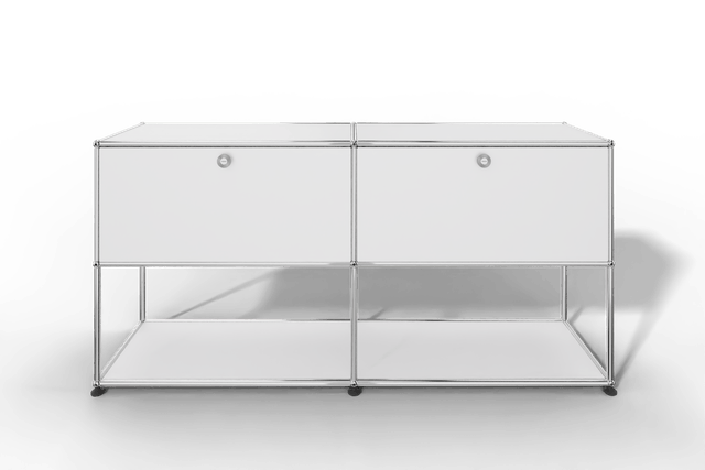 USM Haller Sideboard, 2 Klapptüren, untere Ebene offen
