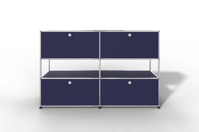 USM Haller Highboard mit 4 Klapptüren und offener Ebene