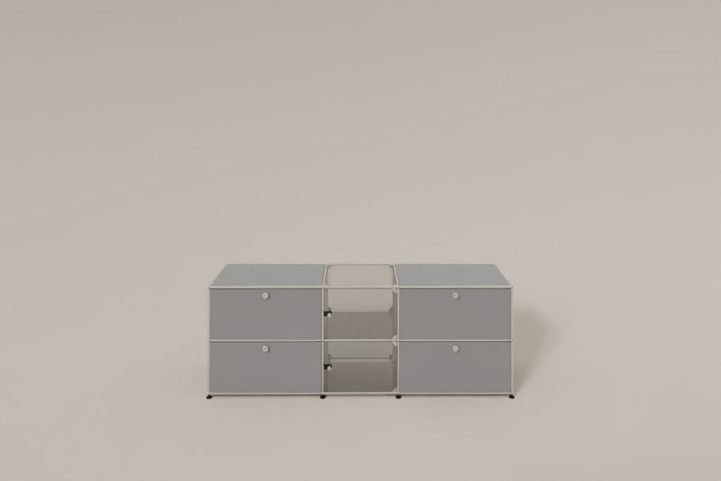 USM Haller Sideboard mit Vitrinen-Element Produktbild