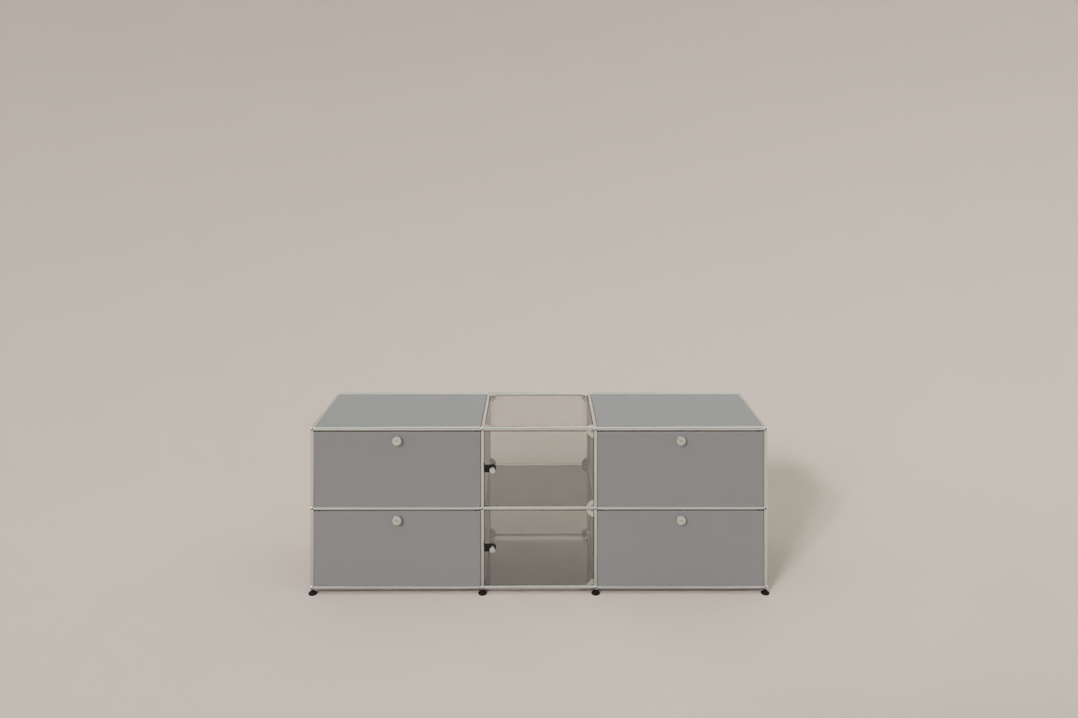 USM Haller Sideboard mit Vitrinen-Element Produktbild