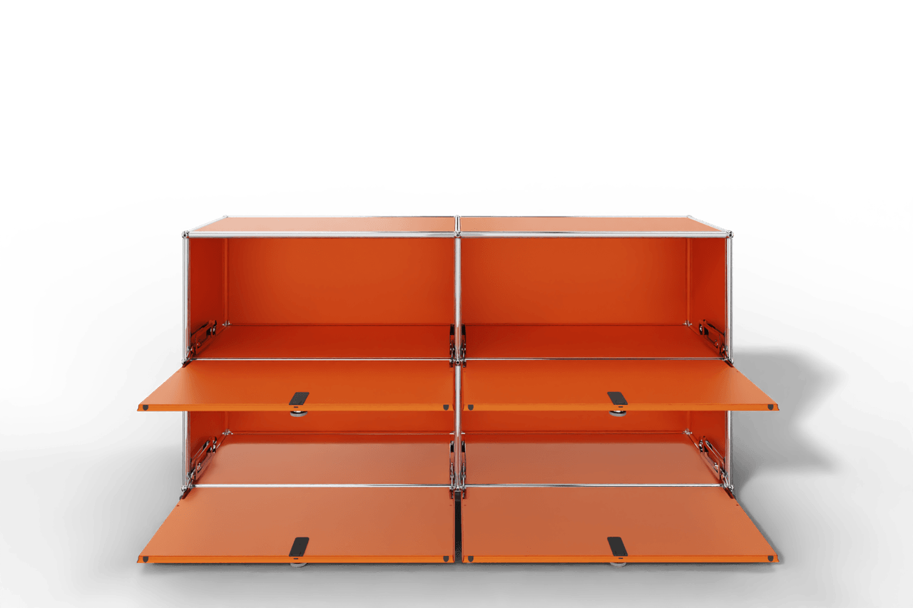 Farbe wählbar - USM Haller Sideboard, mit 4 Klapptüren Produktbild
