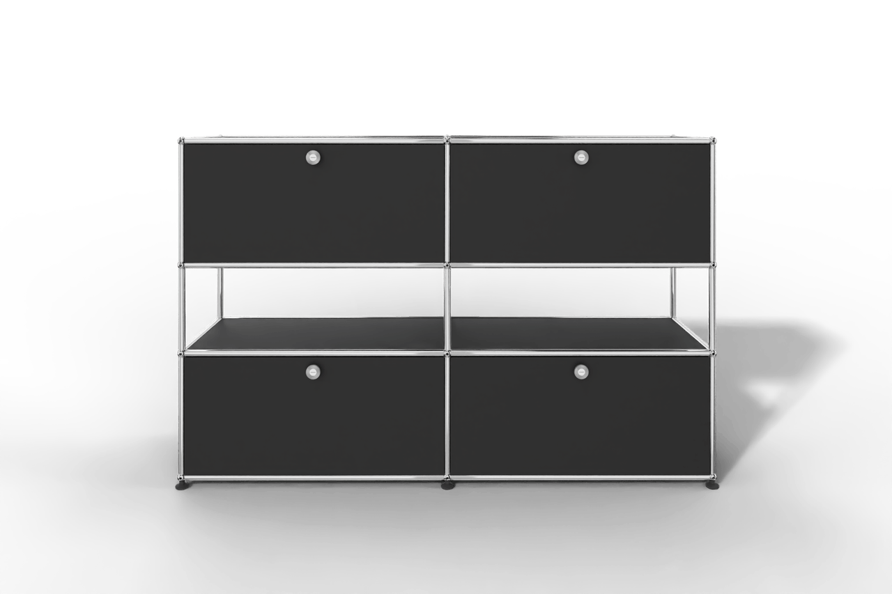 USM Haller Highboard mit 4 Klapptüren und offener Ebene Produktbild