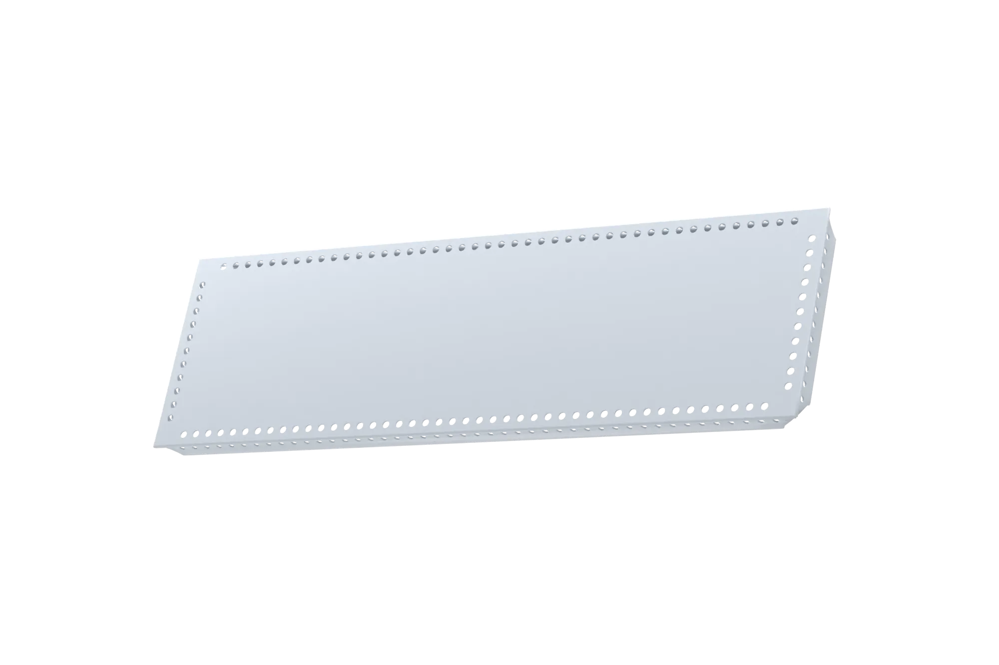 USM Haller Tablar Gelocht Mattsilber 500x150 Produktbild