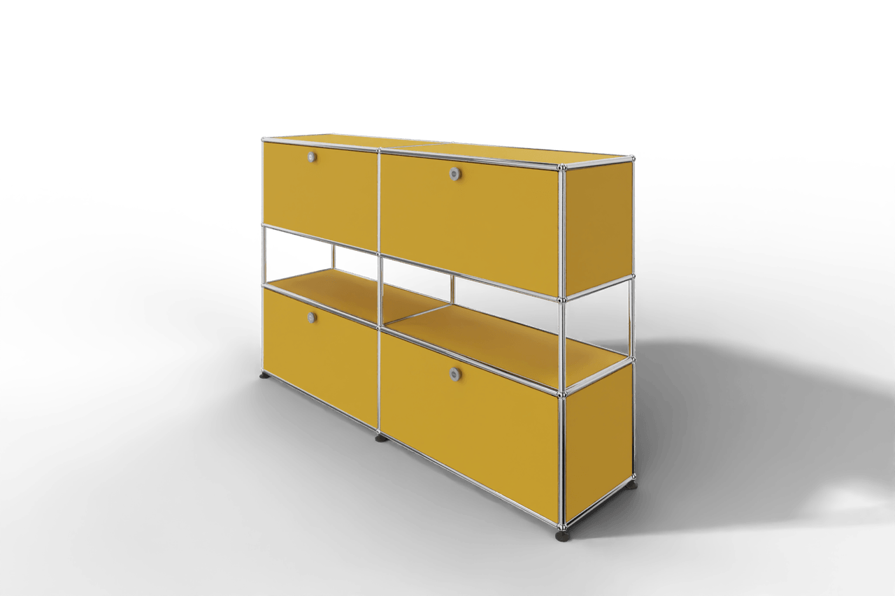 USM Haller Highboard mit 4 Klapptüren und offener Ebene Produktbild