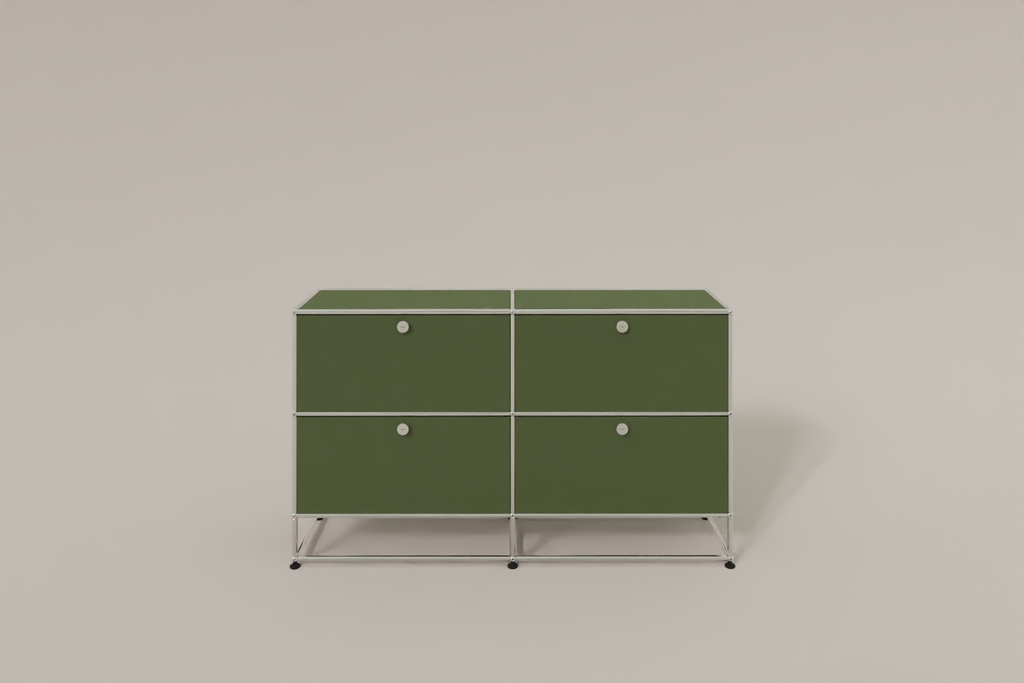 USM Haller Sideboard, mit 4 Klapptüren und Sockel von Paul Schärer & Fritz Haller Produktbild