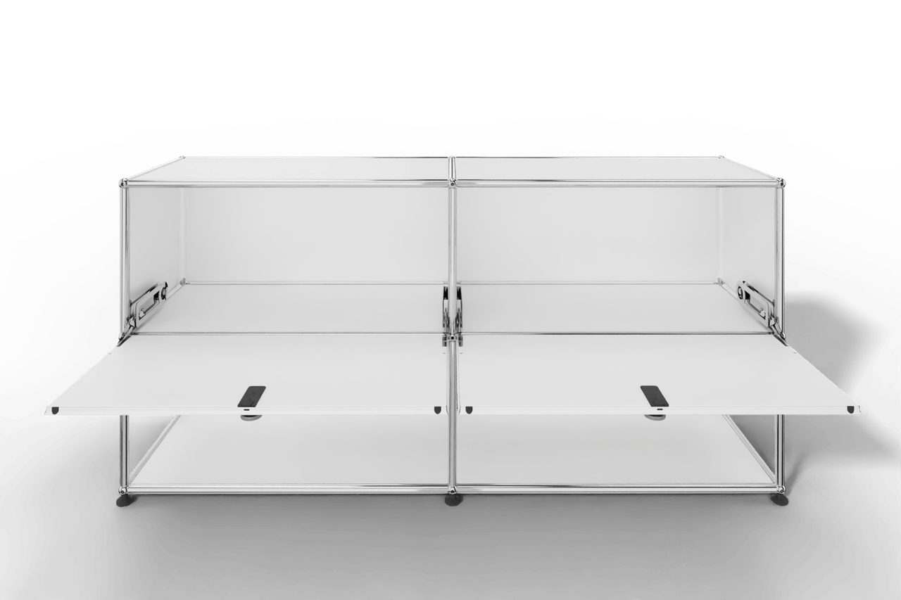 USM Haller Sideboard, 2 Klapptüren, untere Ebene offen Produktbild