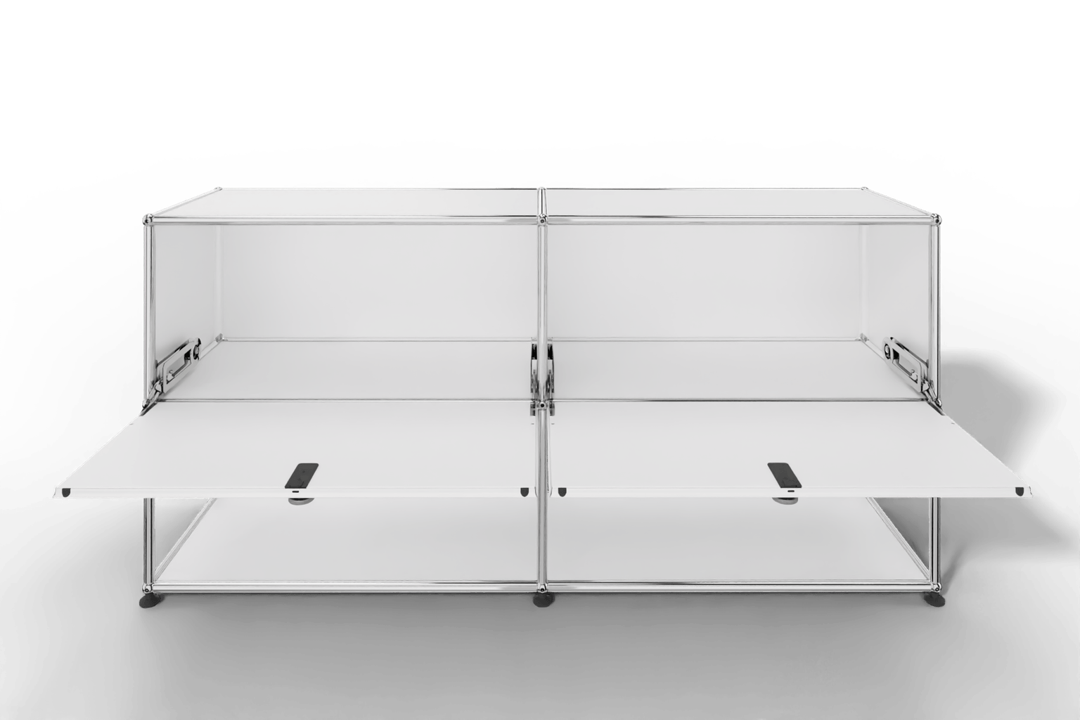 USM Haller Sideboard, 2 Klapptüren, untere Ebene offen Produktbild