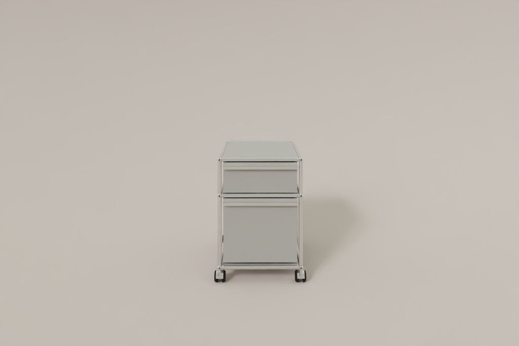 USM Haller Rollcontainer mit Hängeregistratur, wahlweise abschließbar. 14 Farben konfigurierbar.
