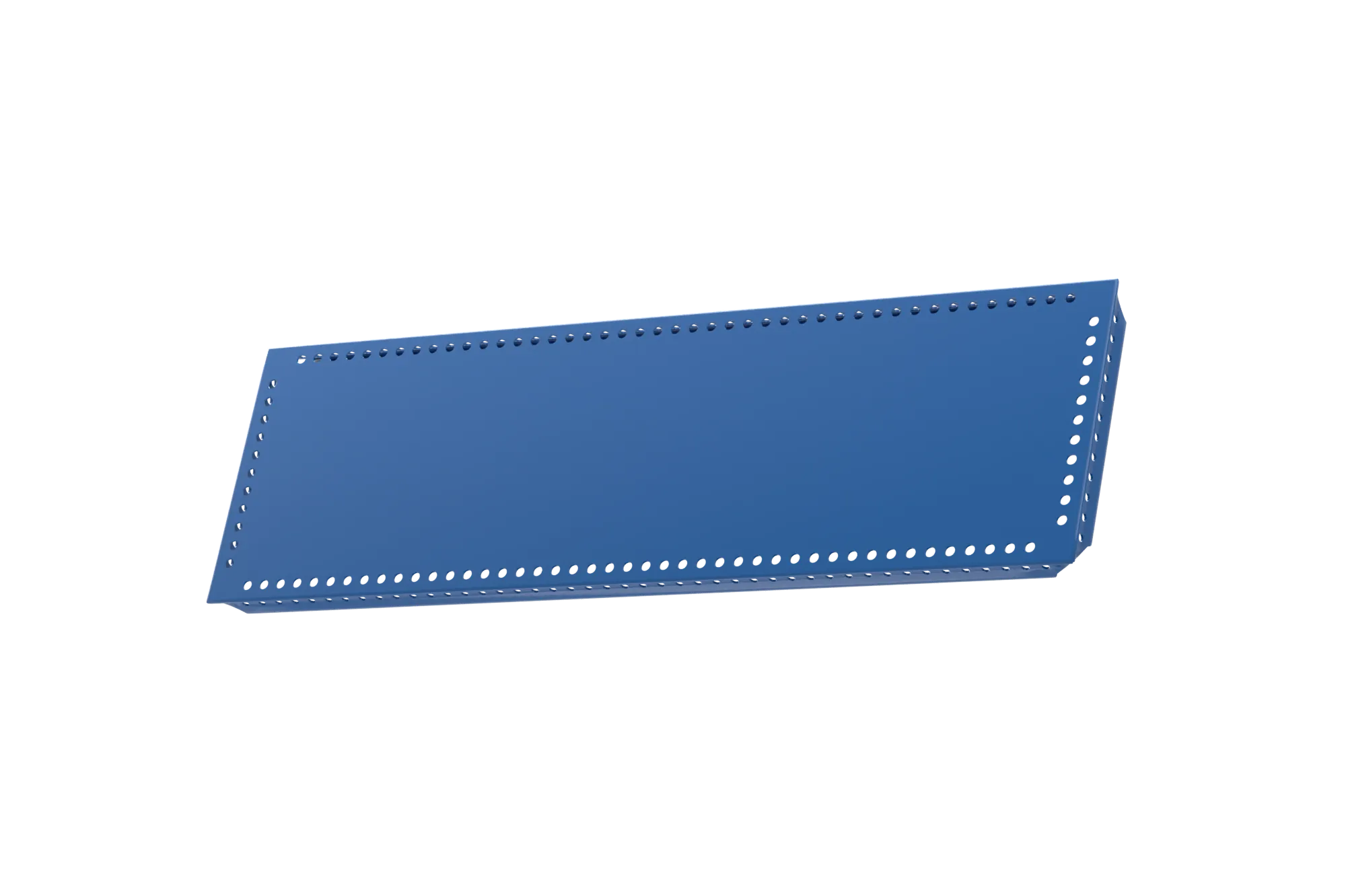 USM Haller Tablar Gelocht Enzianblau 500x150 Produktbild
