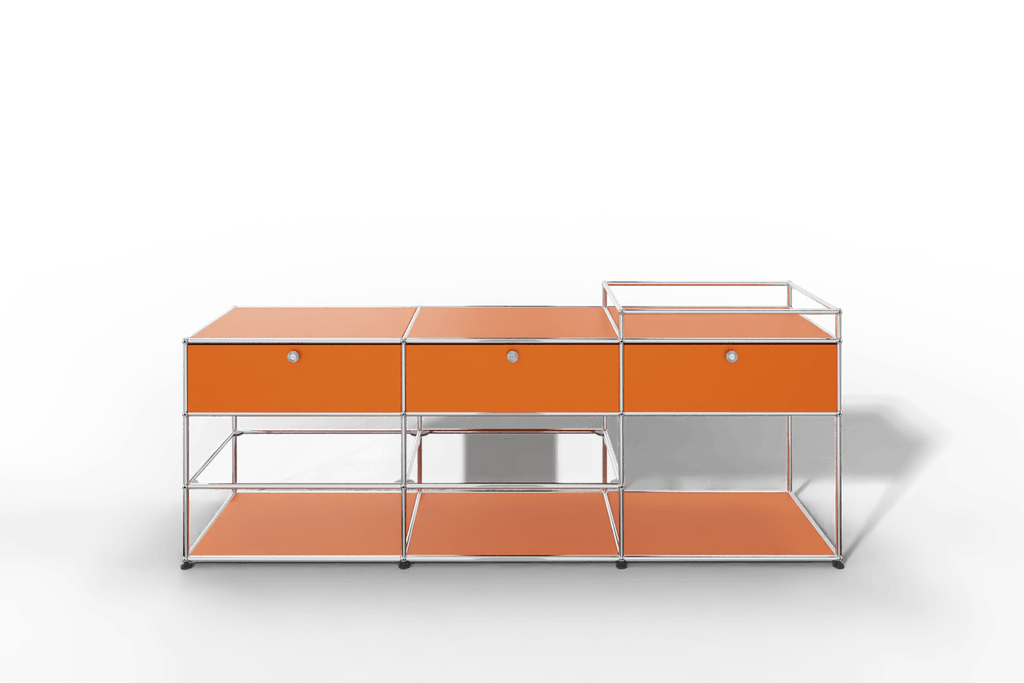 Sideboard mit 3 Klapptüren und offenen Fächern Produktbild