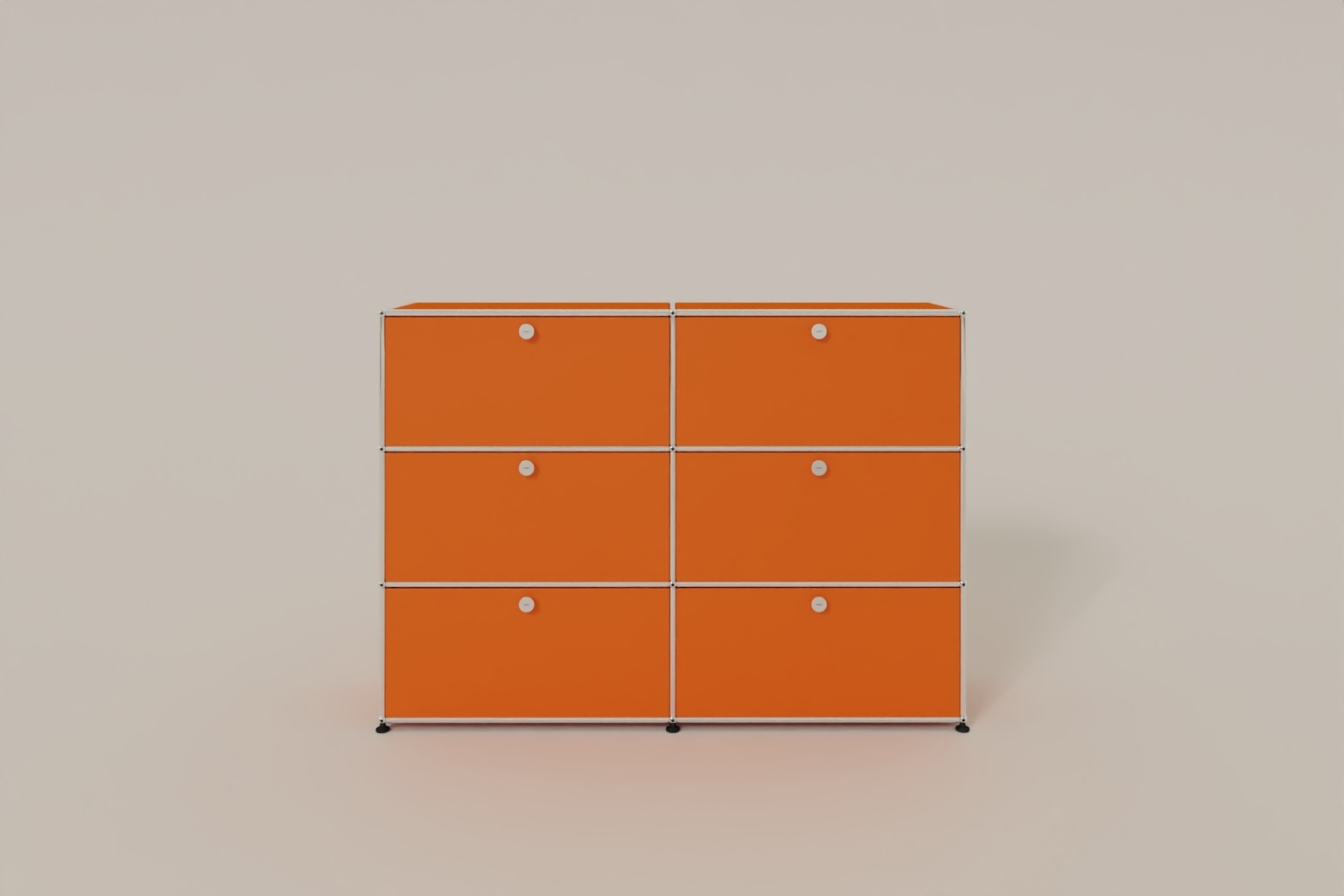 USM Haller Highboard, mit 6 Klapptüren, von Paul Schärer & Fritz Haller Produktbild