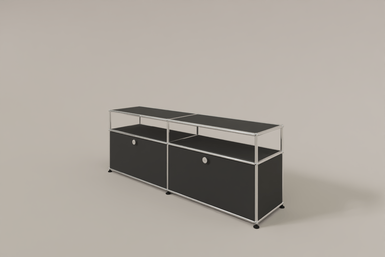 USM Haller Lowboard, mit 2 Klapptüren, von Paul Schärer & Fritz Haller Produktbild