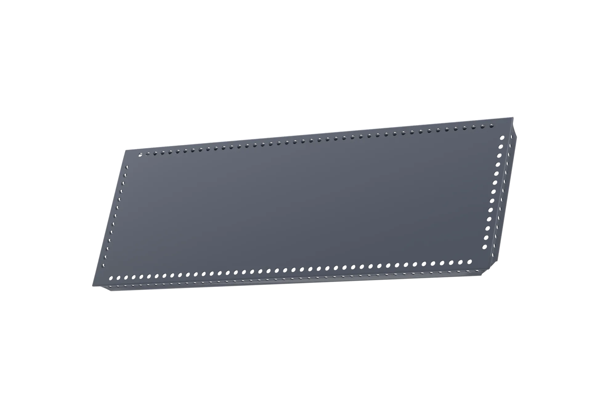 USM Haller Tablar Gelocht Mittelgrau 500x175 Produktbild