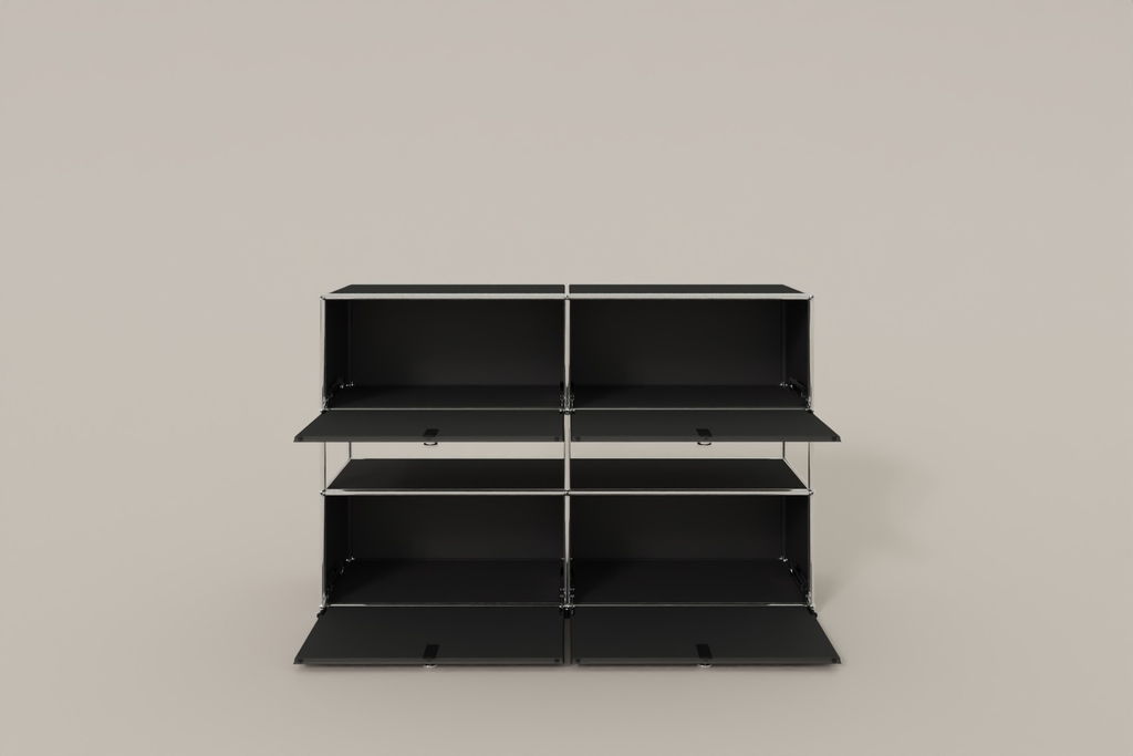 USM Haller Highboard mit 4 Klapptüren und offener Ebene Produktbild