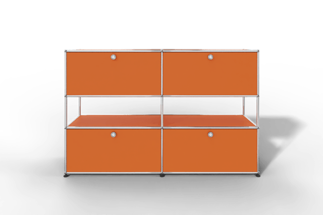 USM Haller Highboard mit 4 Klapptüren und offener Ebene