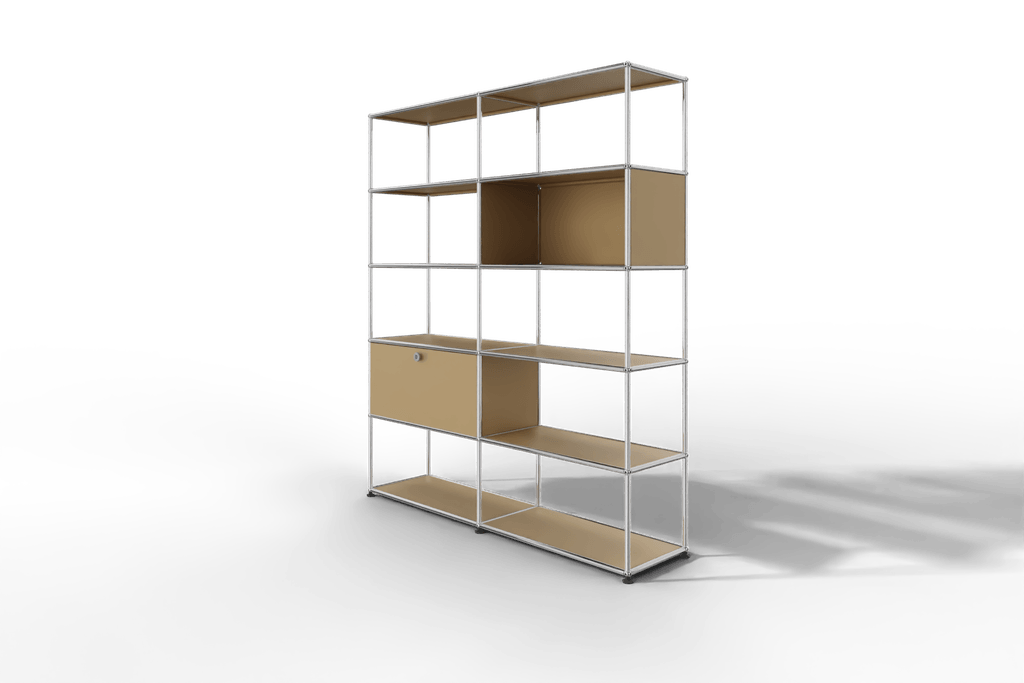 USM Haller Regalwand, offene und geschlossene Fächer kombiniert Produktbild