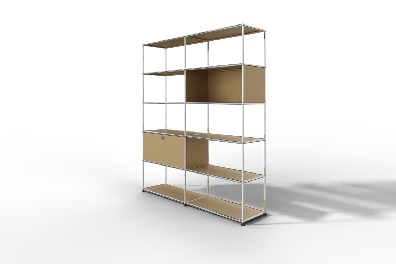 USM Haller Regalwand, offene und geschlossene Fächer kombiniert Produktbild