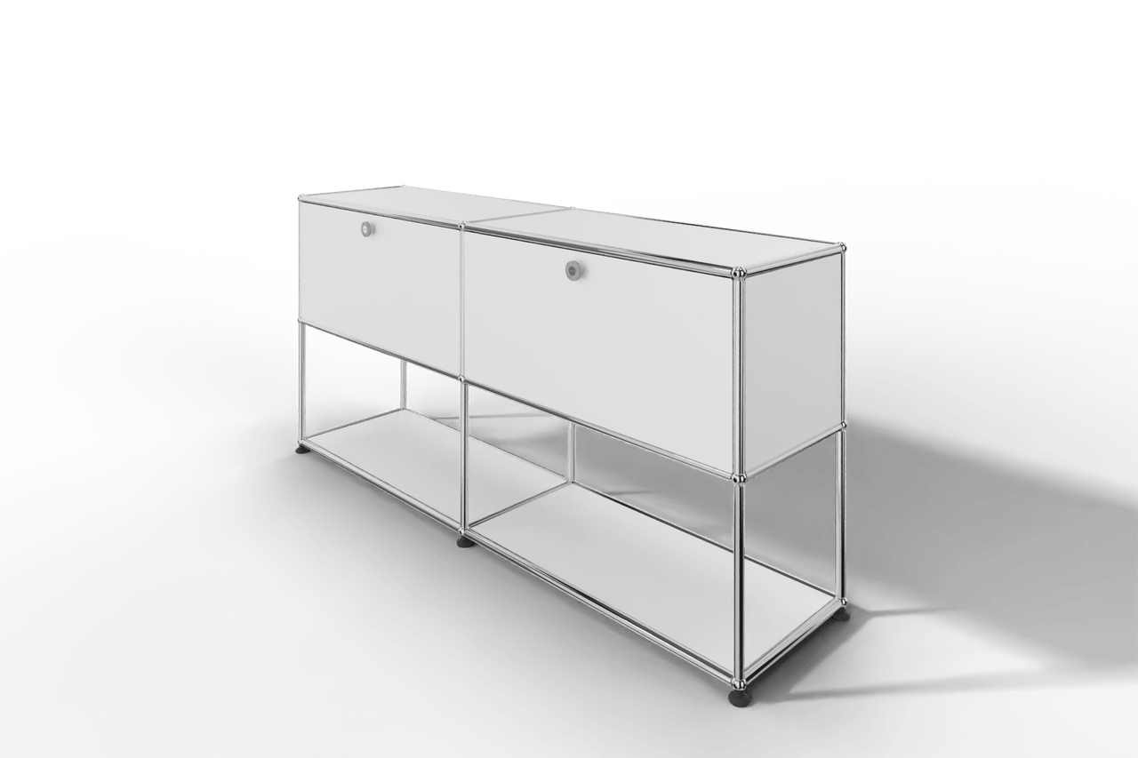USM Haller Sideboard, 2 Klapptüren, untere Ebene offen Produktbild