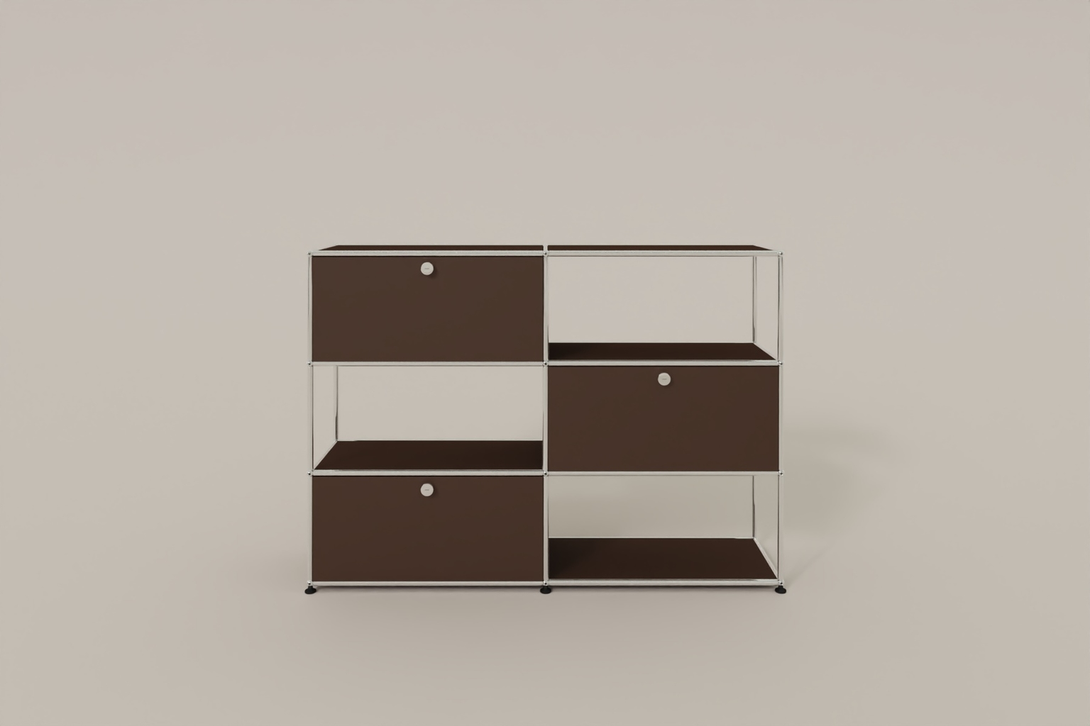 USM Haller Highboard/Raumteiler, 3 offene Elemente, 3 Klapptüren Produktbild