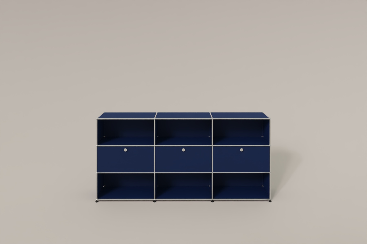USM Haller Highboard mit 3 Klapptüren und 6 offenen Fächern Produktbild