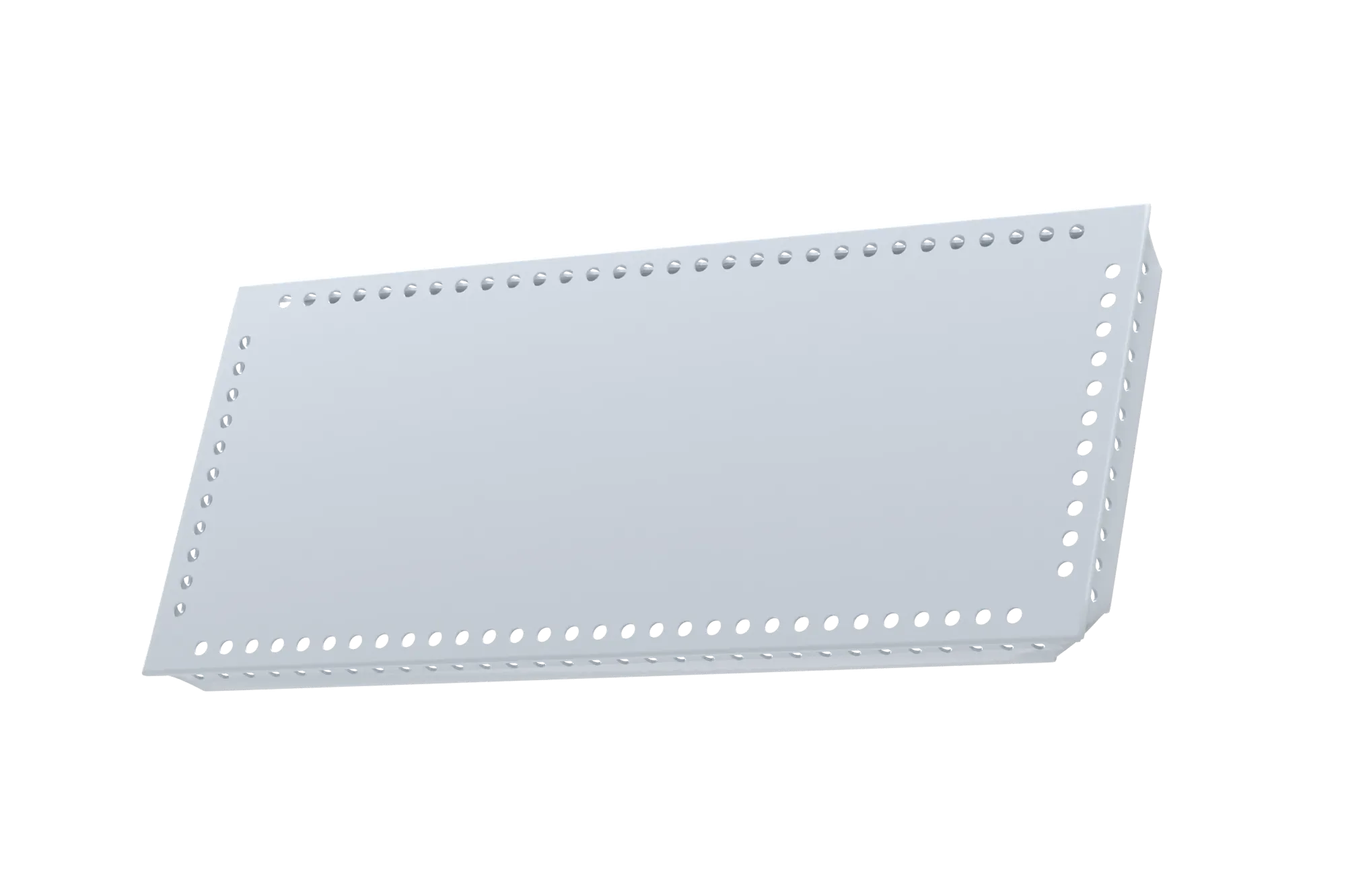 USM Haller Tablar Gelocht Mattsilber 150x350 Produktbild