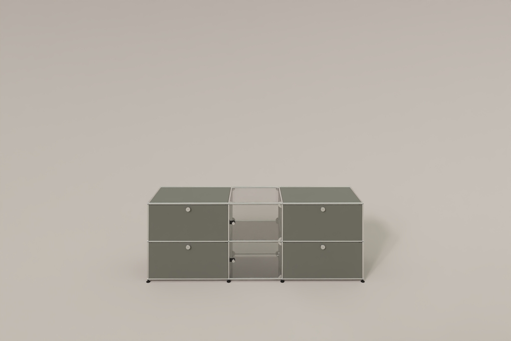 USM Haller Sideboard mit Vitrinen-Element Produktbild