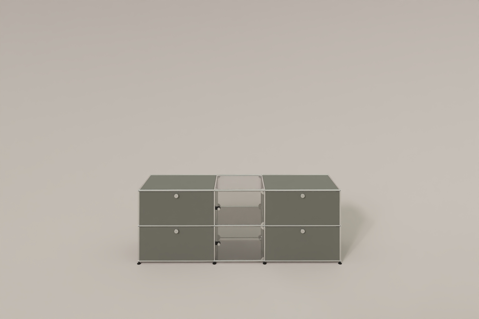 USM Haller Sideboard mit Vitrinen-Element Produktbild