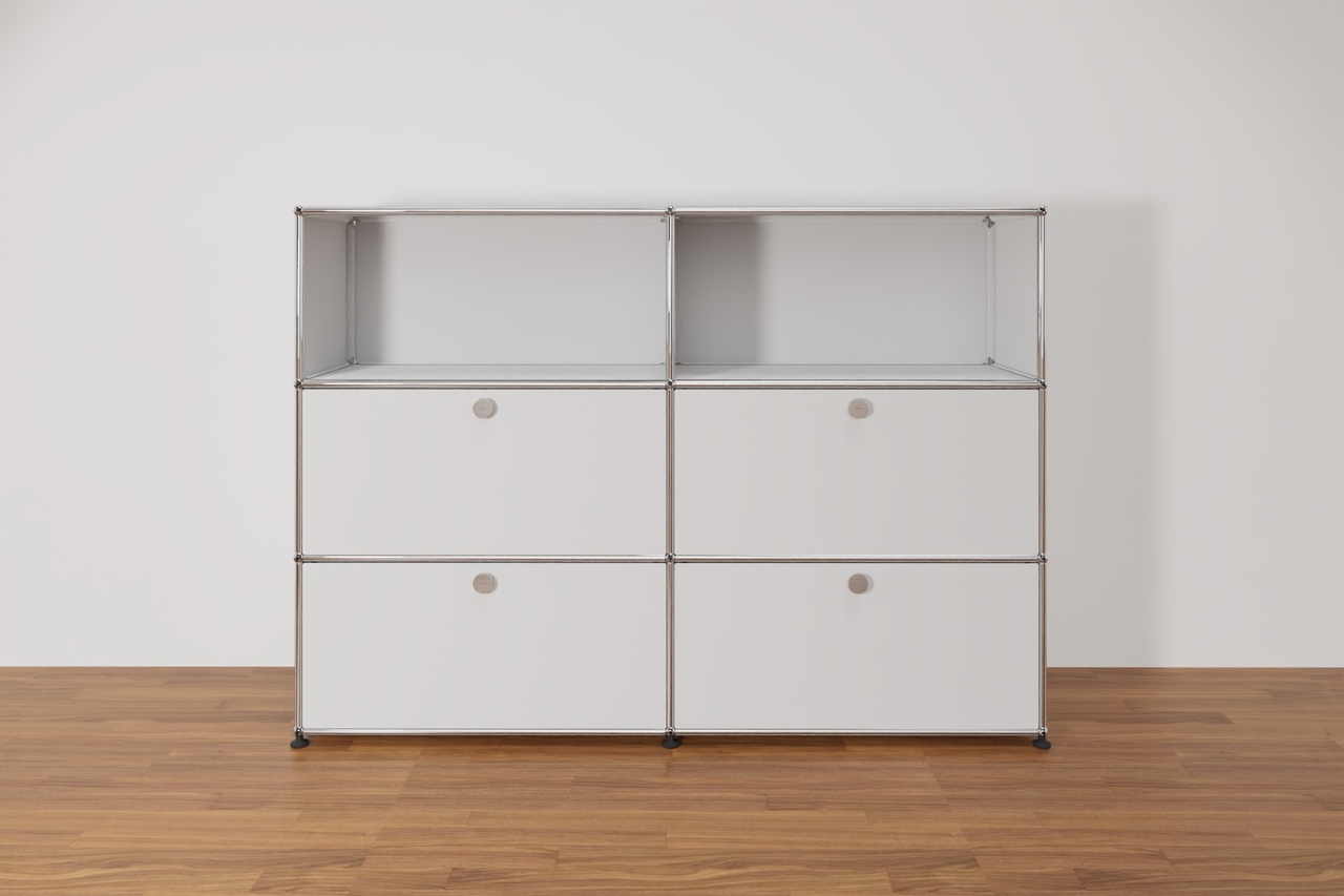 Original USM Haller Highboard mit 4 Klapptüren, Ausstellungsstück Produktbild