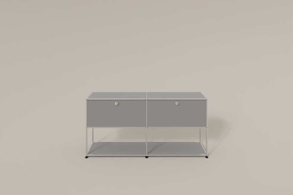 USM Haller Sideboard, 2 Klapptüren, untere Ebene offen Produktbild