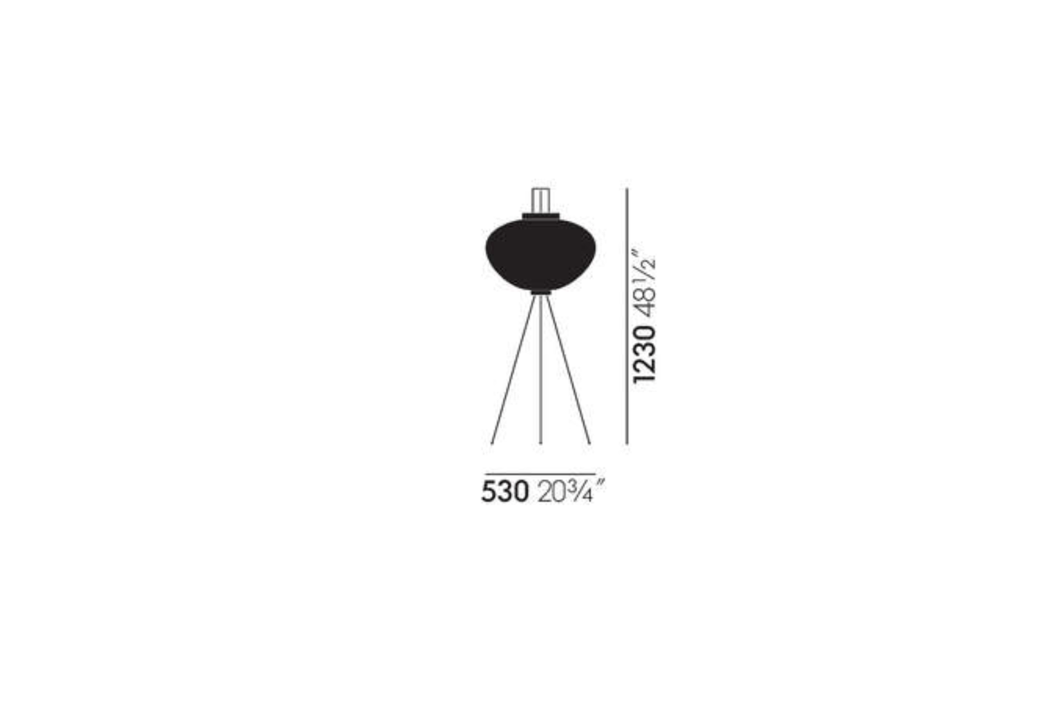 Vitra Akari 10A Stehleuchte Produktbild