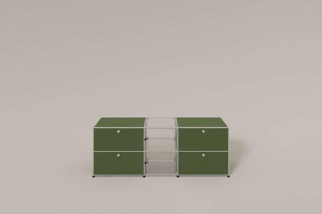 USM Haller Sideboard mit Vitrinen-Element Produktbild