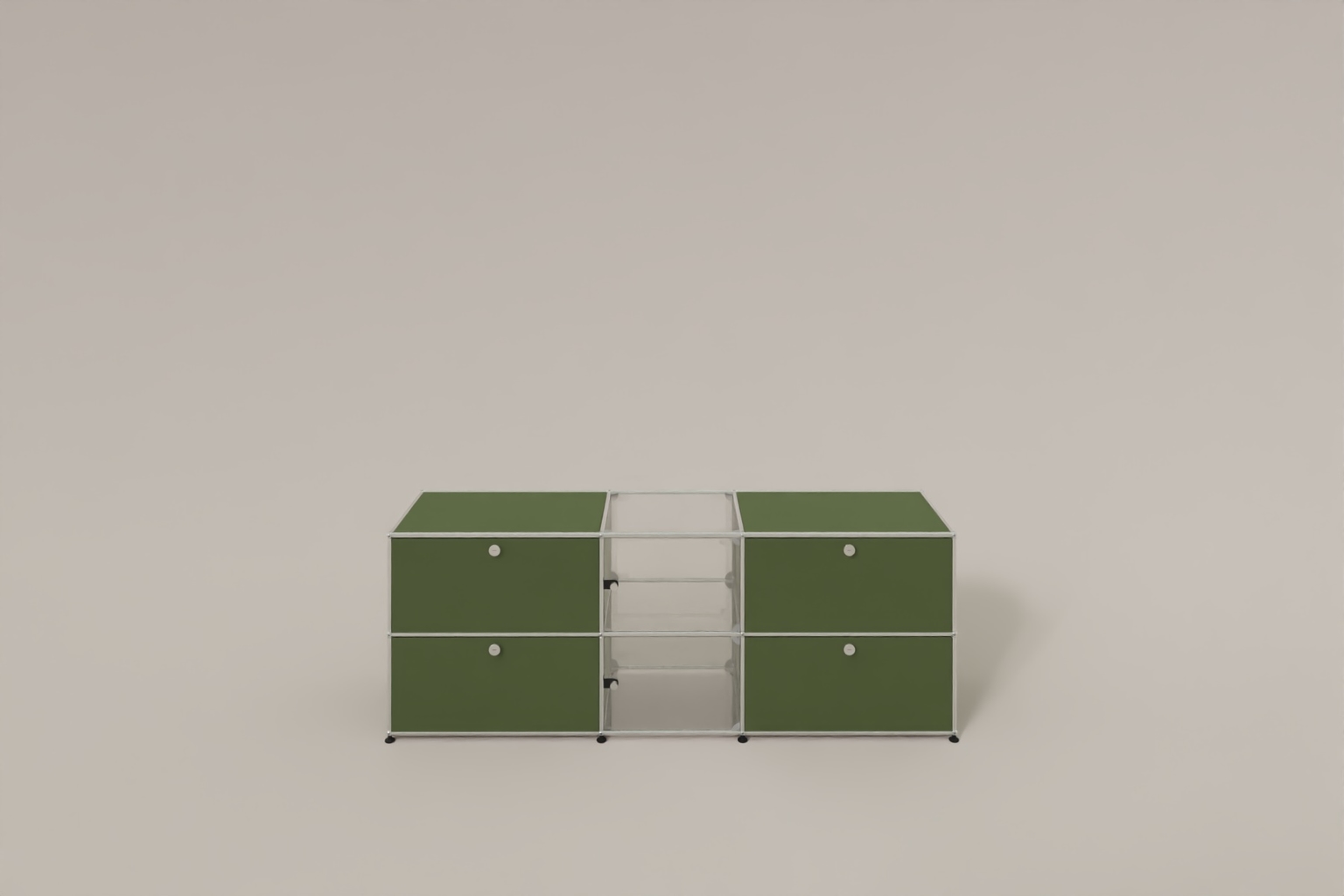 USM Haller Sideboard mit Vitrinen-Element Produktbild