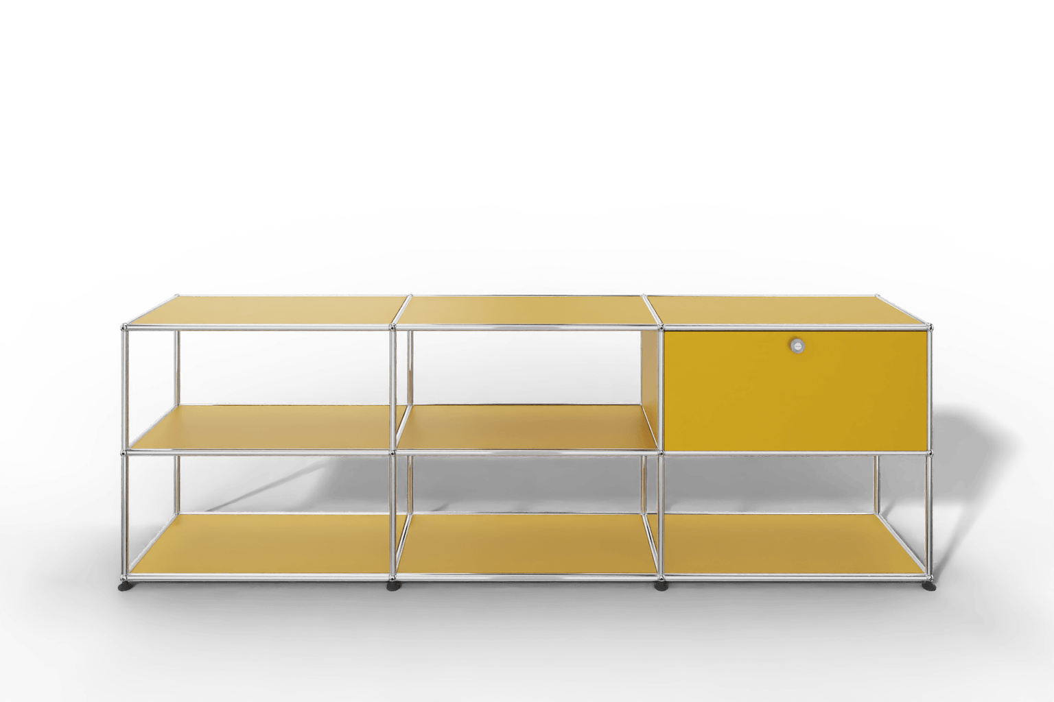 USM Haller Sideboard offen mit einer Klapptüre