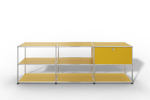 USM Haller Sideboard offen mit einer Klapptüre