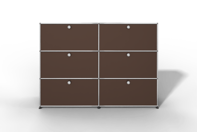 USM Haller Highboard, mit 6 Klapptüren, von Paul Schärer & Fritz Haller