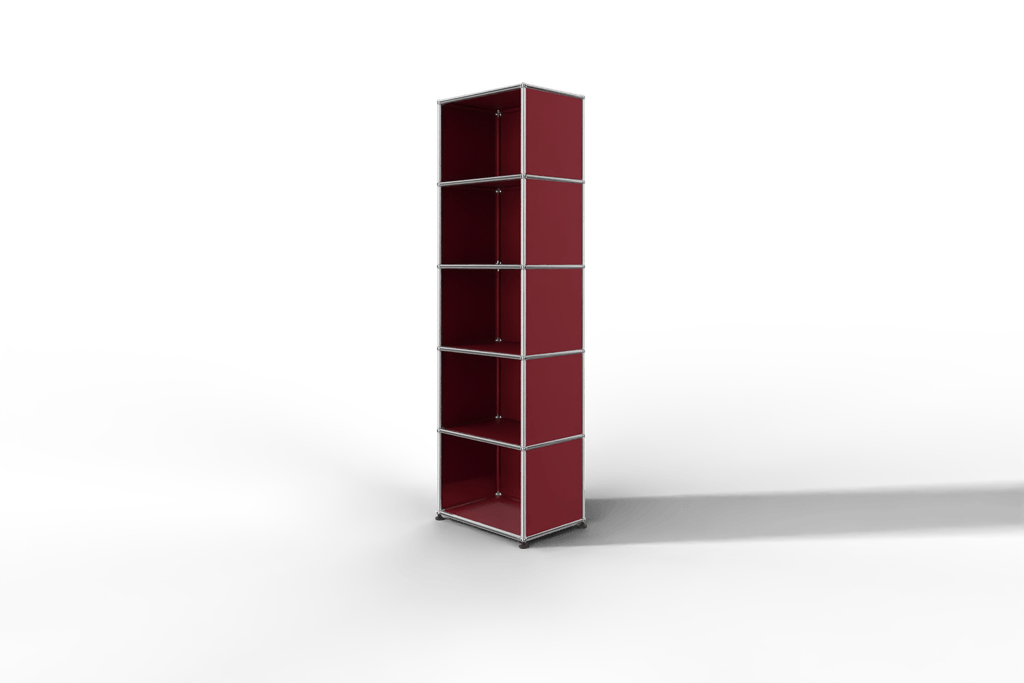 USM Haller Regal schmal mit 5 offenen Fächern Produktbild