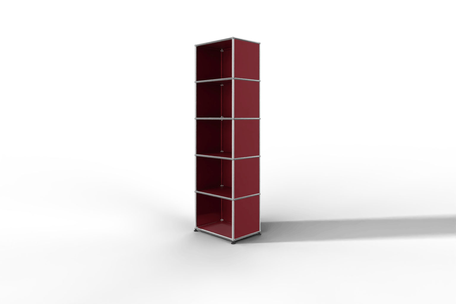 USM Haller Regal schmal mit 5 offenen Fächern Produktbild