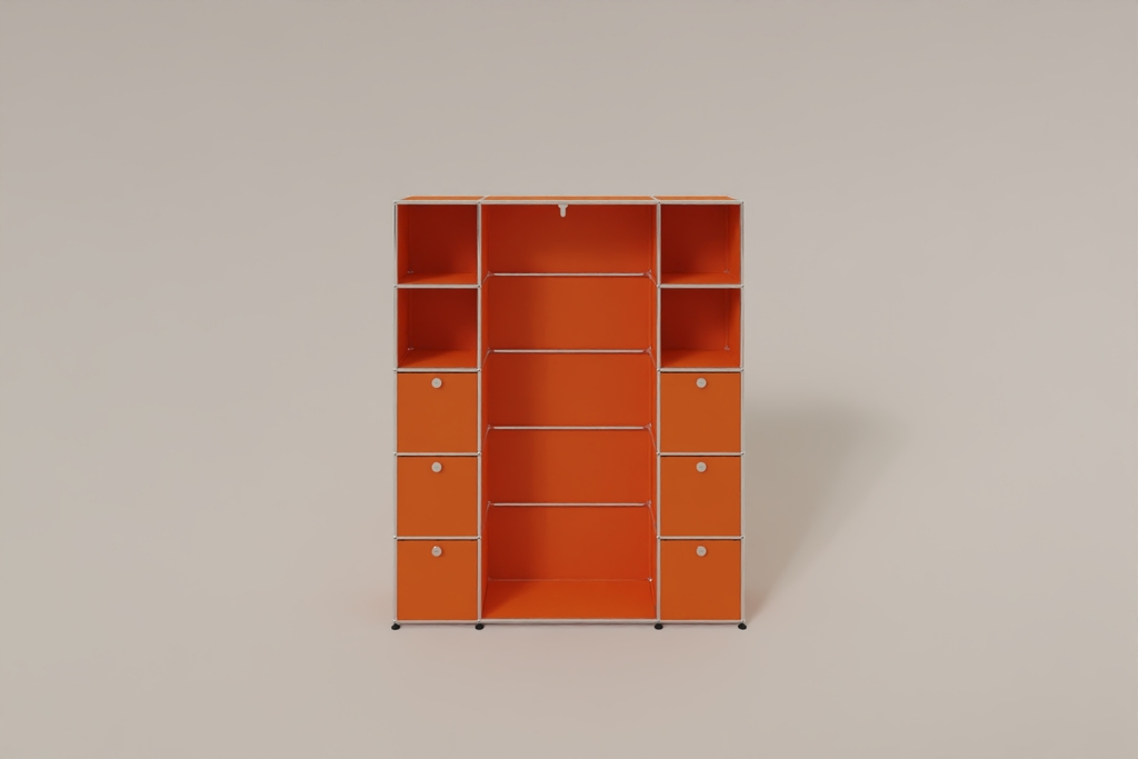 USM Haller Garderobe, 1450 mm breit, mit Klapptüren Produktbild