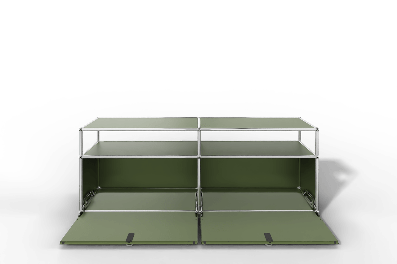 USM Haller Lowboard, mit 2 Klapptüren, von Paul Schärer & Fritz Haller Produktbild